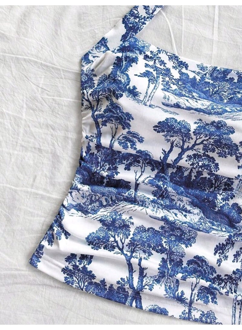 SHEIN Women's Vacation Halter Neck TOP - Image 4