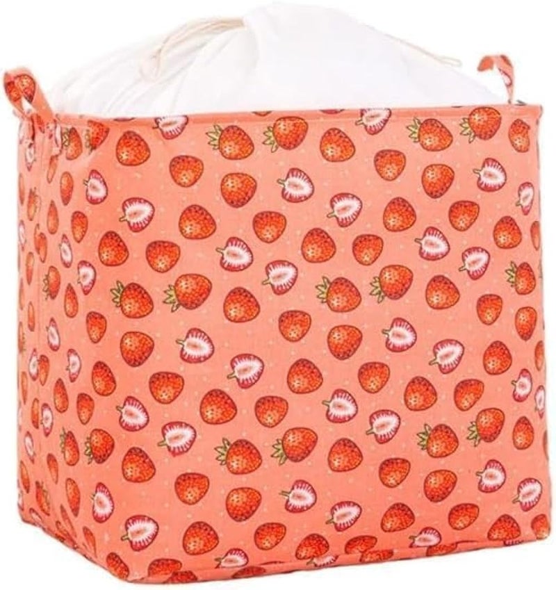 Wardrobe Organizer With Steel Frame Large Capacity Clothes Storage Bag Non Slip Waterproof Moisture Proof Home Organizer For Bedroom Closet Bed Storage C 544 (Strawberry) - Image 1