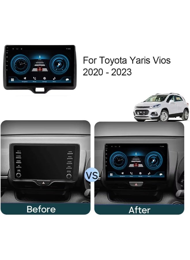 Vierex Fit Toyota Yaris Car Stereo Android Screen 2022-2023 With Apple Carplay Android Auto Wireless WiFi DSP AHD Camera Included Fast Interface QLED Quick Boot (4+32GB 360D Cameras) - Image 2