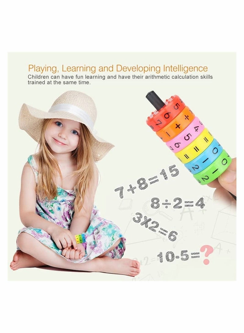 2 Pcs Magnetic Arithmetic Learning Toy, Cylinder Numbers Toys, Intelligence Brain Developing Toy, Children Number Game Blocks, DIY Magnetic Math Toy - Image 3