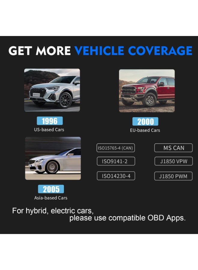 Vgate vLinker FS Bluetooth OBD2 Car Diagnostic Tool OBD2 Automotive Scanner MS-CAN Work for iOS/Android/Windows