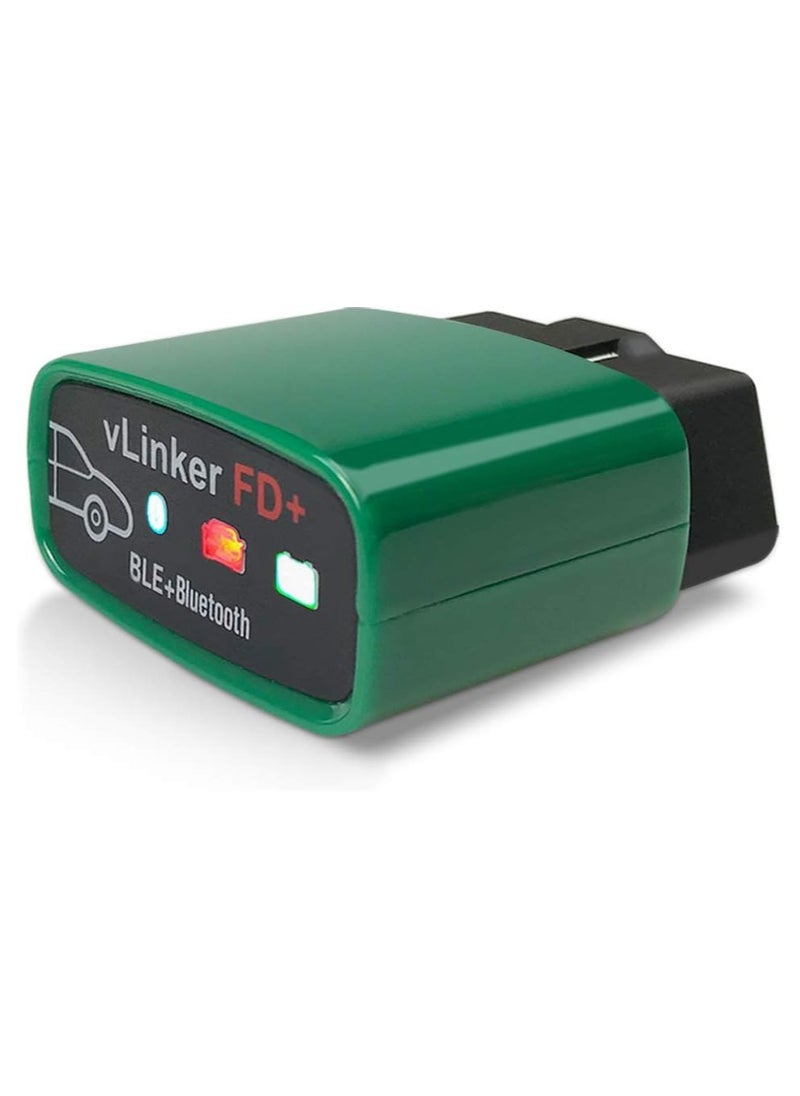 Vgate - Vgate VLinker FD+ OBD2 Bluetooth Scan Tool Diagnostic Code Reader For IOS Android And Windows  Made For FORScan - Image 1