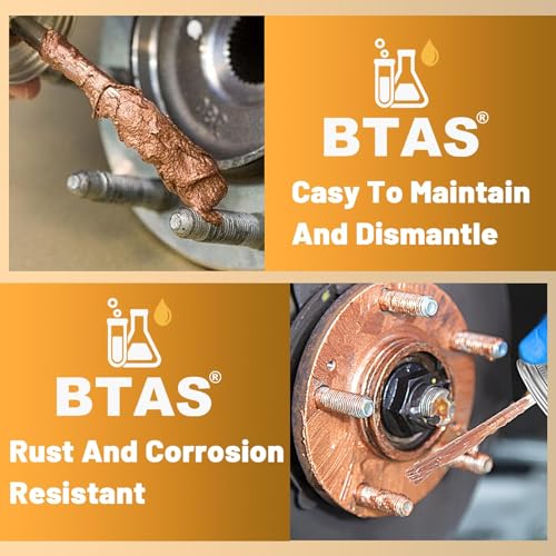 BTAS Copper Anti Seize Grease Lubricant High Temp Never Antiseize Compound for Spark Plug Bolts 8 oz - Image 3