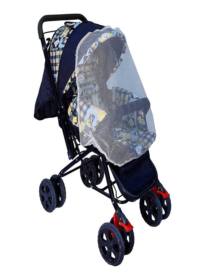 Maanit Stroller/Pram, Easy Fold, for Newborn Baby/Kids, 0-3 Years Blue - Image 4