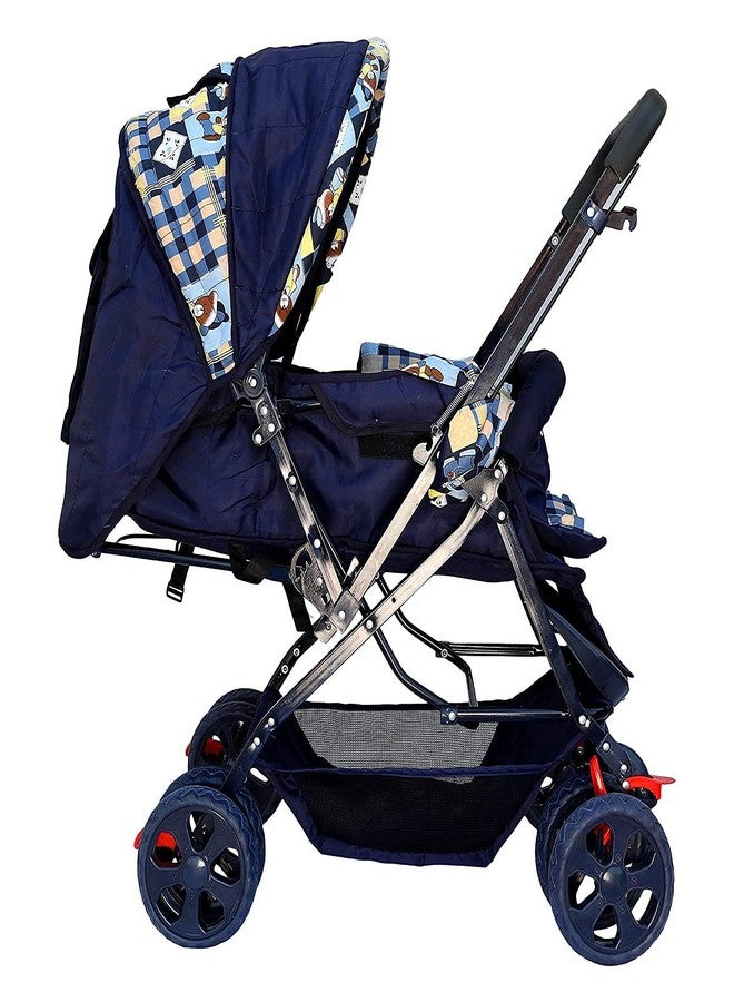 Maanit Stroller/Pram, Easy Fold, for Newborn Baby/Kids, 0-3 Years Blue - Image 3
