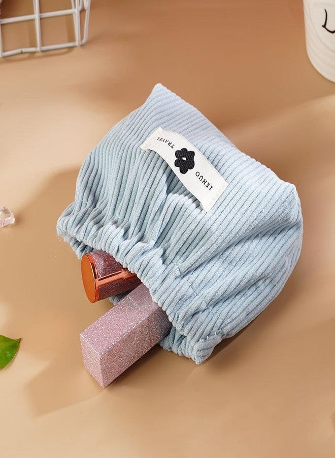 NUDFSY 3 Pcs Coin Pouch, Elastic Corduroy Storage Bag Small Pouches for Women, Corduroy Elastic Storage Bag Elastic Storage Pouch Mini Makeup Pouch, Mini Pouch for Lipstick Jewelry Earphones - Image 4