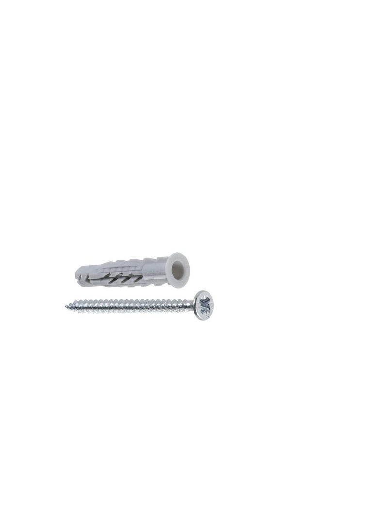 Fischer Fischer Nylon Expansion Fixing Plug W/Chipboard Screw SX 6x30 SB 10Pcs