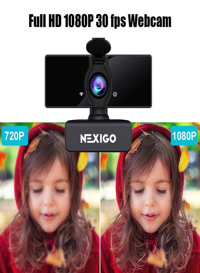 نيكسيجو كاميرا ويب NexiGo للأعمال بدقة 1080 بكسل مع ميكروفون مزدوج وغطاء للخصوصية، إصدار 2021 [مُطوّر]، كاميرا ويب USB عالية الدقة بالكامل، سهلة الاستخدام، مناسبة للتدريس عبر الإنترنت باستخدام Zoom/Skype/Teams، متوافقة مع أجهزة الكمبيوتر المحمولة وأجهزة Mac والكمبيوترات المكتبية. - Image 4