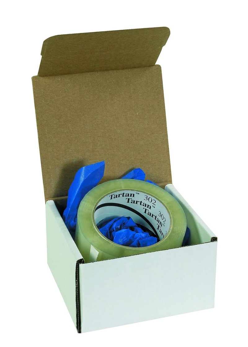 BOX USA صناديق شحن صغيرة 4"L x 4"W x 4"H، 50 عبوة | صندوق كرتون مضلع للتعبئة، النقل والتخزين - Image 5
