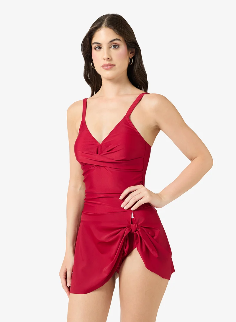 ايلا Swimsuit With Tie Up Skirt