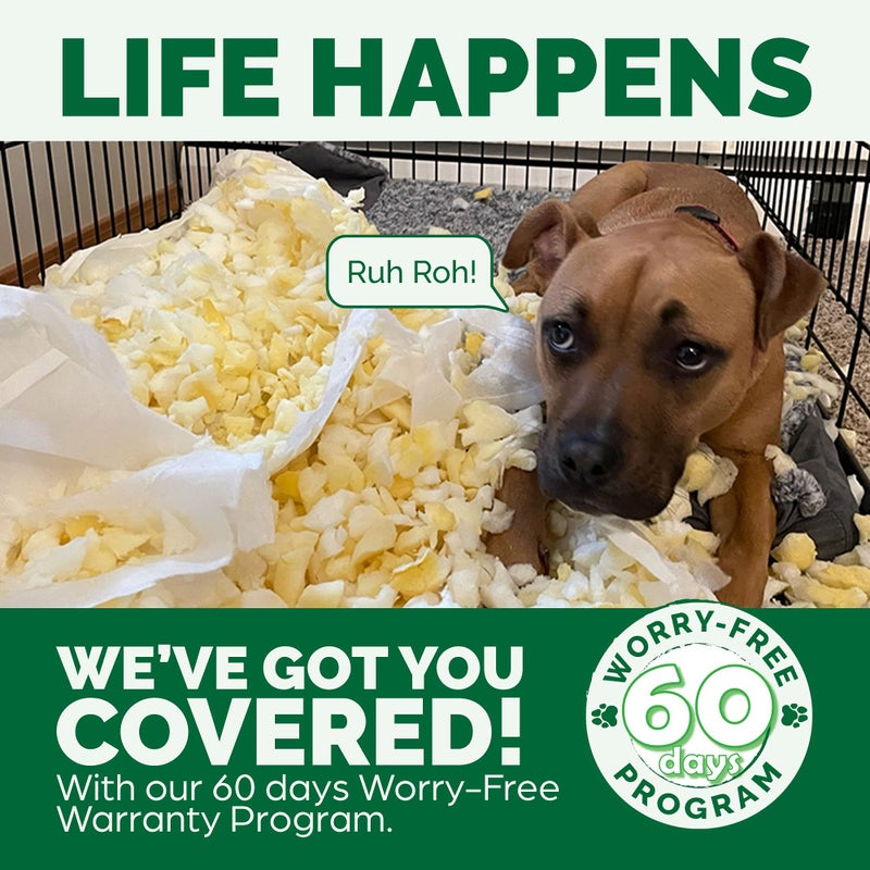 Furhaven Replacement Donut Dog Bed Cover Plush & Diamond Print Calming Cuddler, Machine Washable - Gray, Medium - Image 5