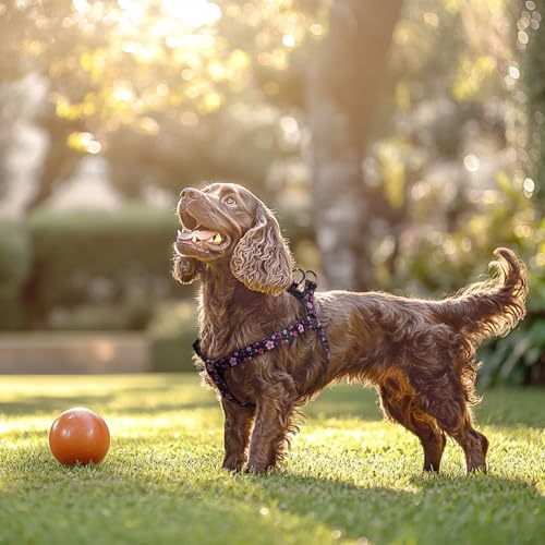 QQPETS Dog Harness Leash Set Adjustable Heavy Duty No Pull Halter Harnesses for Small Medium Large Breed Dogs Back Clip Anti-Twist Perfect for Walking - Image 2