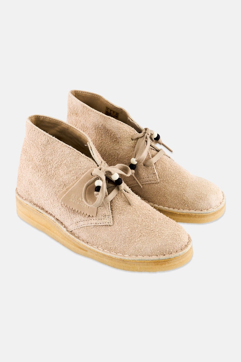 clarks Women Desert Coal Lace Up Ankle Boots, Off White  - Image 1