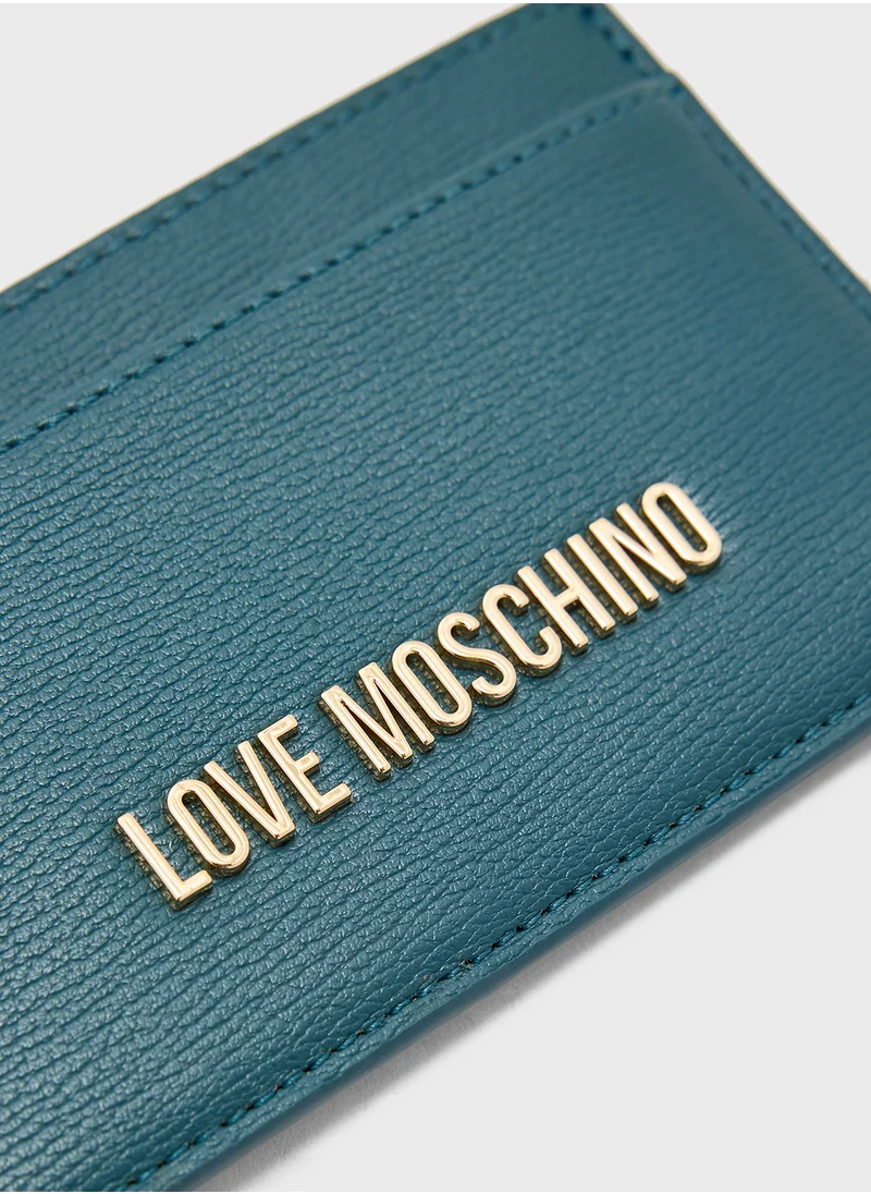 Love Moschino Logo Detailed Signature Wallet