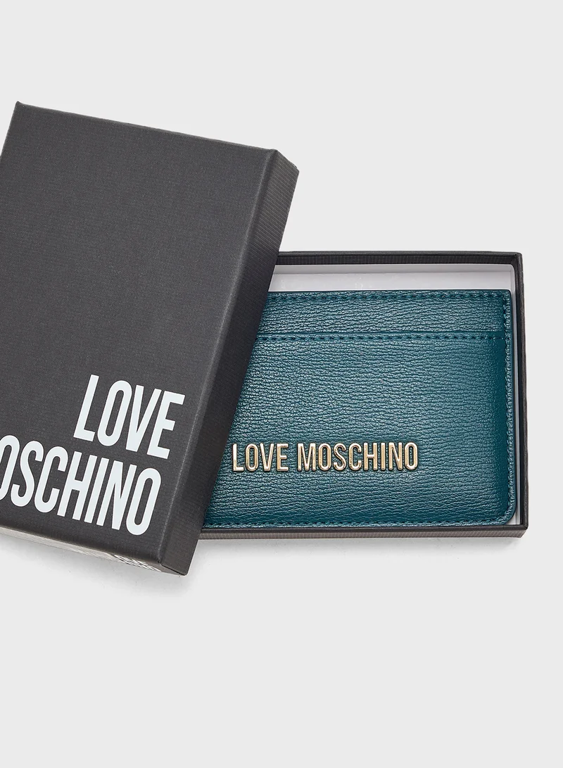 Love Moschino Logo Detailed Signature Wallet