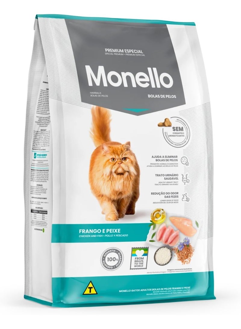 Adult Cat Dry Food Hairball Control Chicken & Fish 1kg – Special Premium Cat Food