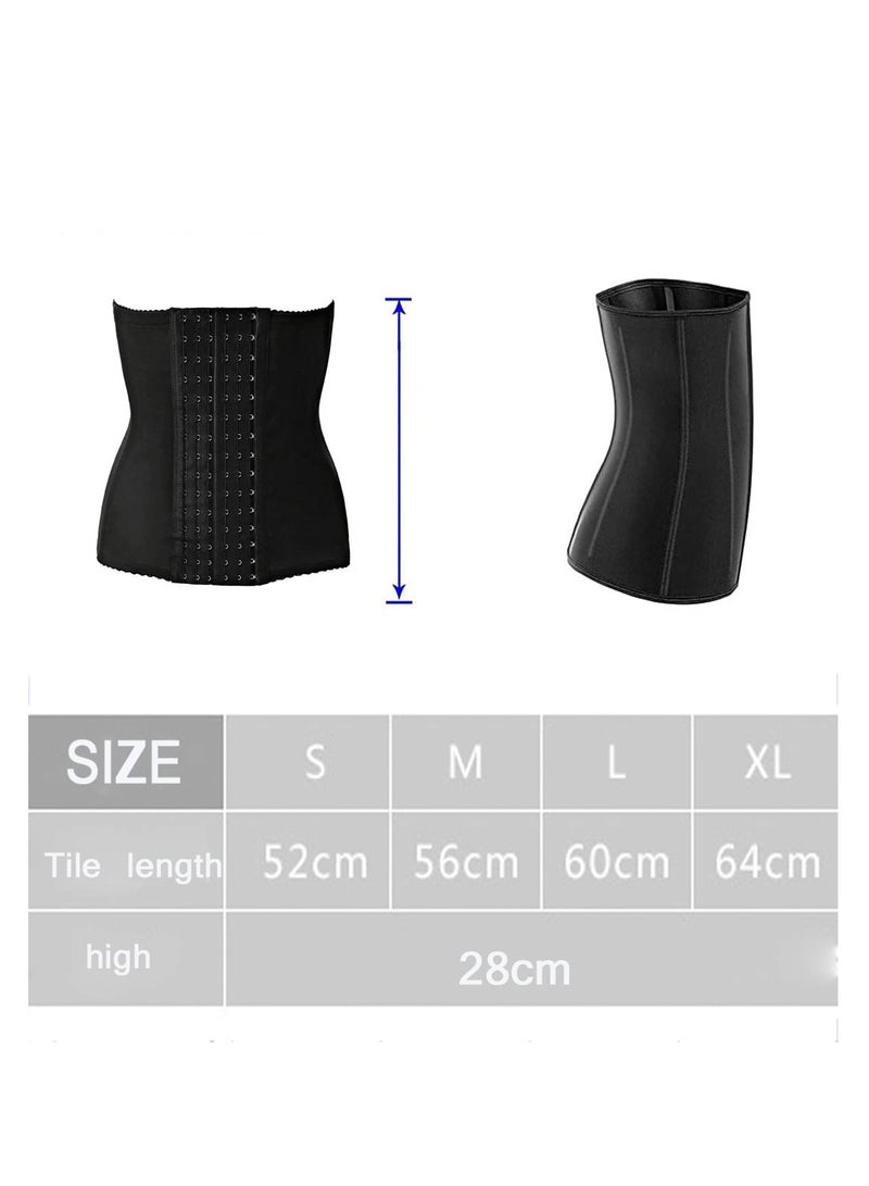Zikra 6 Hooks Embroidered Corset Shaper Briefs in Maternity&Nursing Bras Postpartum Repair Waist Trainer for Women Black - Image 5