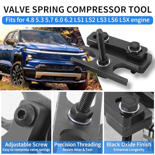 Tektall LS Valve Spring Compressor Tool Compatible with Che-vy LSX LS1 LS2 LS3 LS6 4.8 5.3 5.7 6.0 6.2 Engine 67605 - Image 3