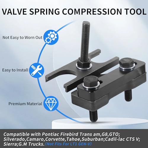 Tektall LS Valve Spring Compressor Tool Compatible with Che-vy LSX LS1 LS2 LS3 LS6 4.8 5.3 5.7 6.0 6.2 Engine 67605 - Image 2