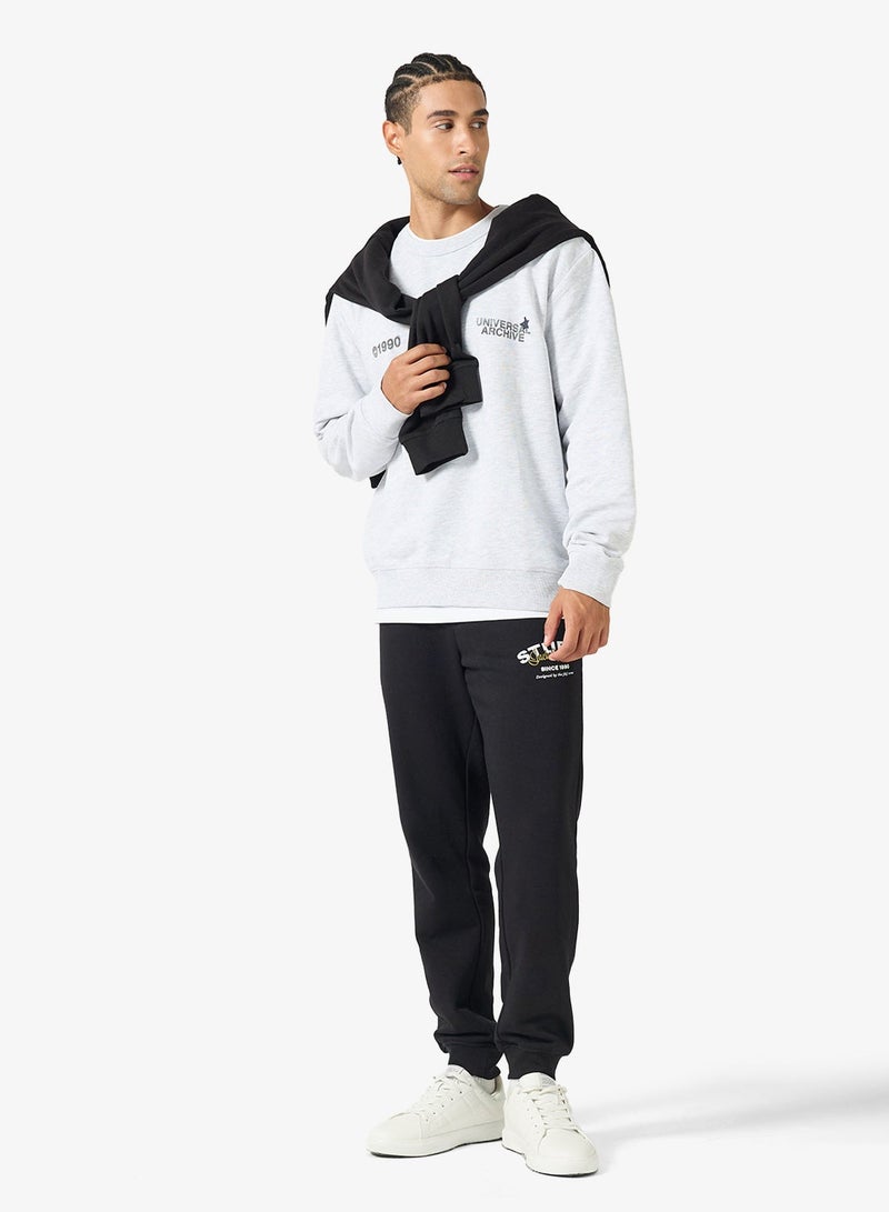 JACK & JONES Graphic Regular Fit Crew Neck Sweatshirt - Image 4