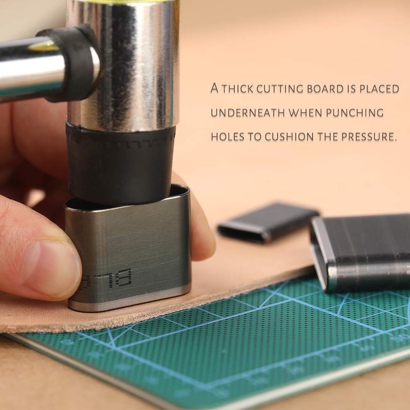 Yizzvb 52 Shape Style Leather Hole Punch Tool for Belts, Multiple Shapes Hollow Punch Cutter Tool, Leather Punch Tool Set Hole Punch Cutter for Handmade DIY Crafts - Image 4