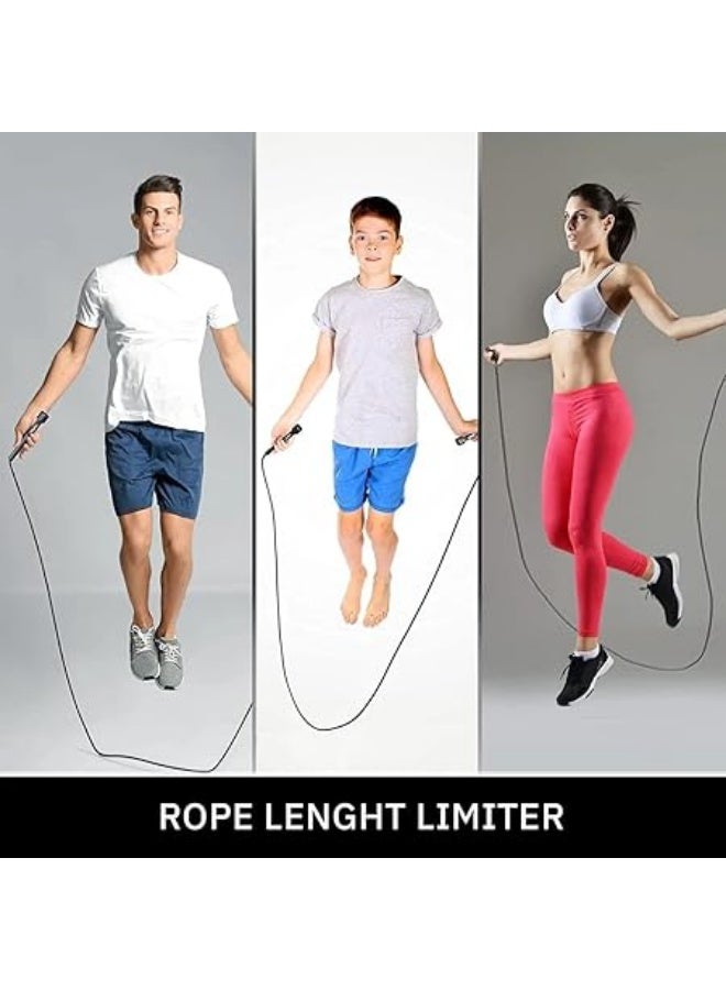 Lightweight Jump Rope for Fitness and Exercise - Adjustable Jump Ropes with Plastic Handles - Tangle-Free Skipping Rope for Crossfit, Gym, Cardio and Endurance Training - Jumping Rope - Image 5