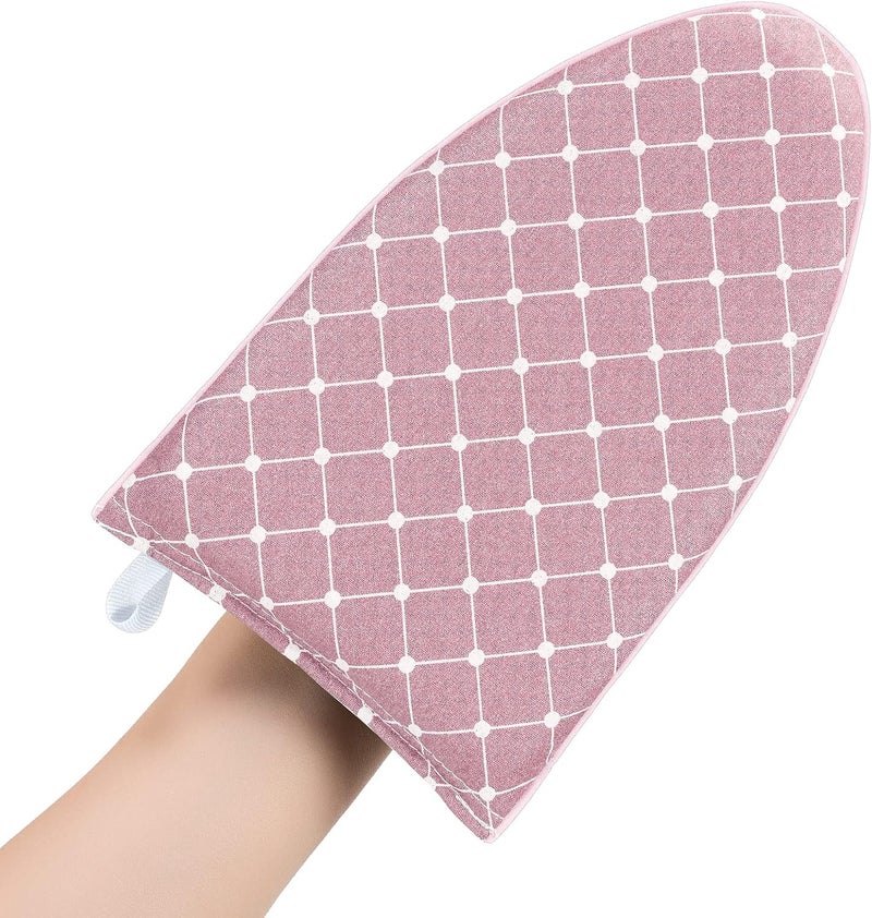CINPIUK Garment Steamer Ironing Gloves - Anti Steam Glove Heat Resistant Mitt, Accessories for Clothes, Pink - Image 1
