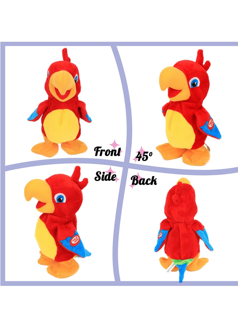 Excefore Funny Talking Parrot Repeats What You Say, Electric Speaking Walking Parrot Toys, Multifunctional Plush Pronunciation Parrot, Repeat Speaking Parrot Bird Toys Creative for Children Kids - Image 2