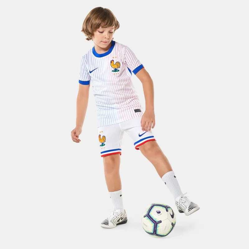 Nike Kids' FFF (France) Stadium Dri-FIT Replica Home Football Shorts - 2024