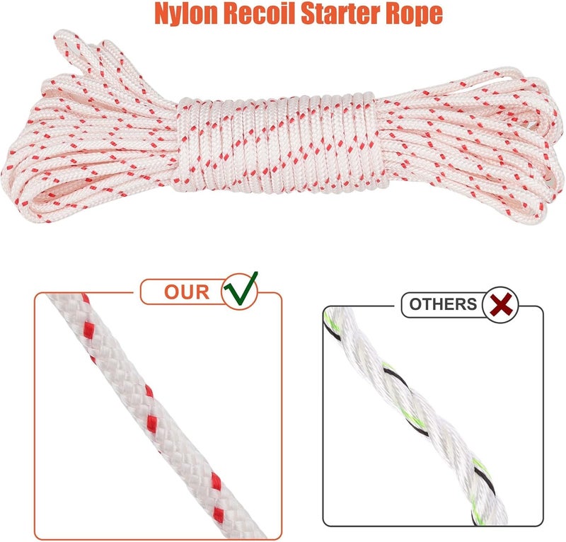 Hipa 10-Meter 3.5MM Lawn Mower Recoil Starter Rope Pull Cord for Craftsman Husqvarna STHIL Sears Poulan Chainsaw Trimmer Edger Brush Cutter Engine Parts - Image 4