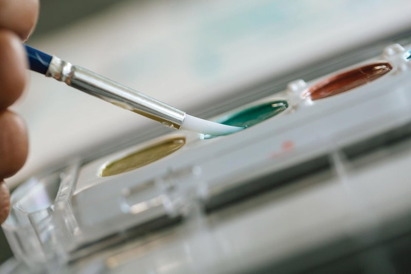 Prang Washable Watercolor Paint Set, 8 Assorted Metallic Colors, 1 Count - Image 4