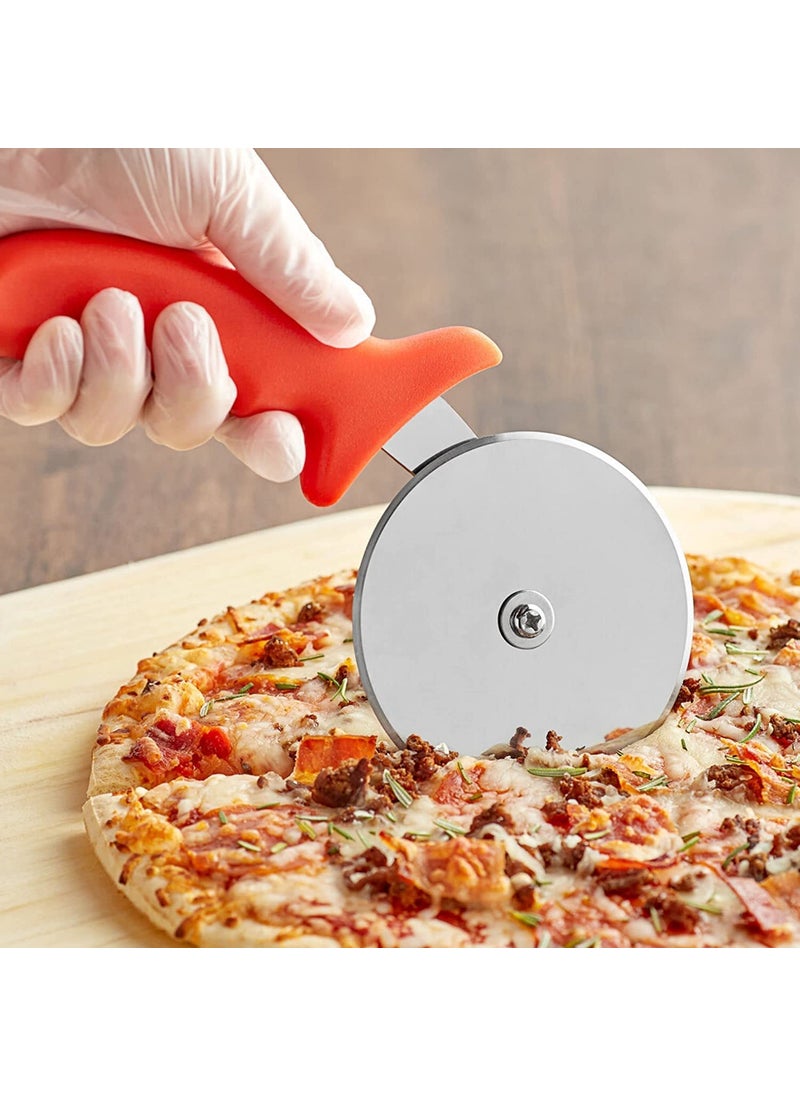 PAUL SONS PAUL SONS Sttainless Steel Pizza Cutter 98Inches in LengthBlade Size 5Inch Multicolor Big SizePack of 1Pc  - Image 2