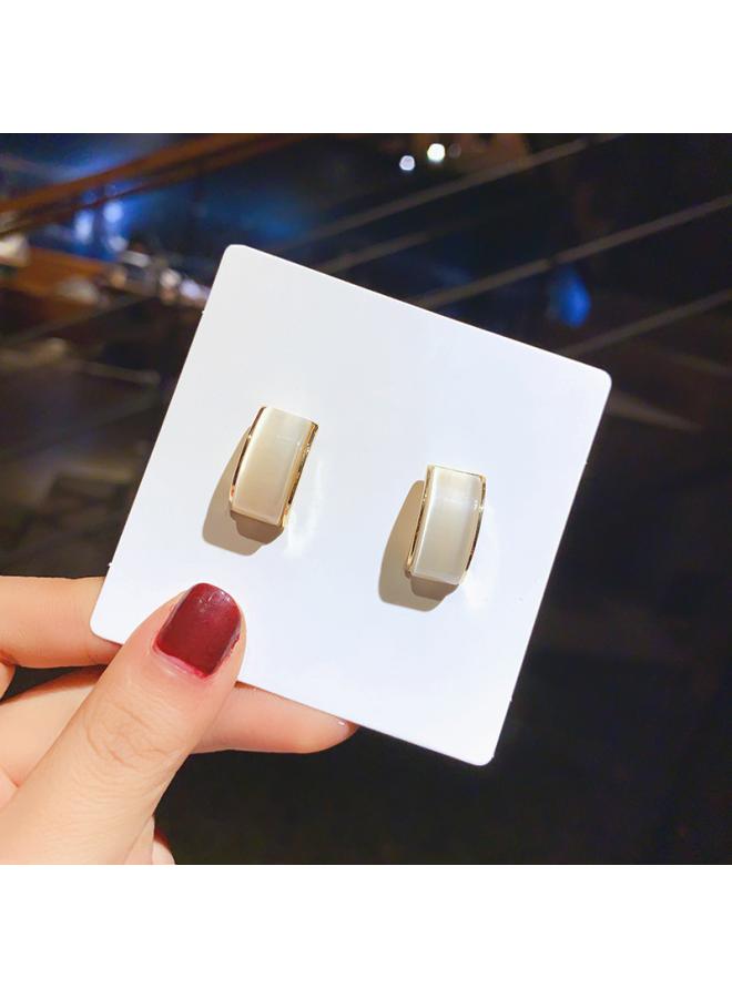 Silver Needle Real Gold Electroplated Zircon Pearl Bow Earrings Light Luxury High Sense Internet Celebrity Fashion Elegant Earrings 