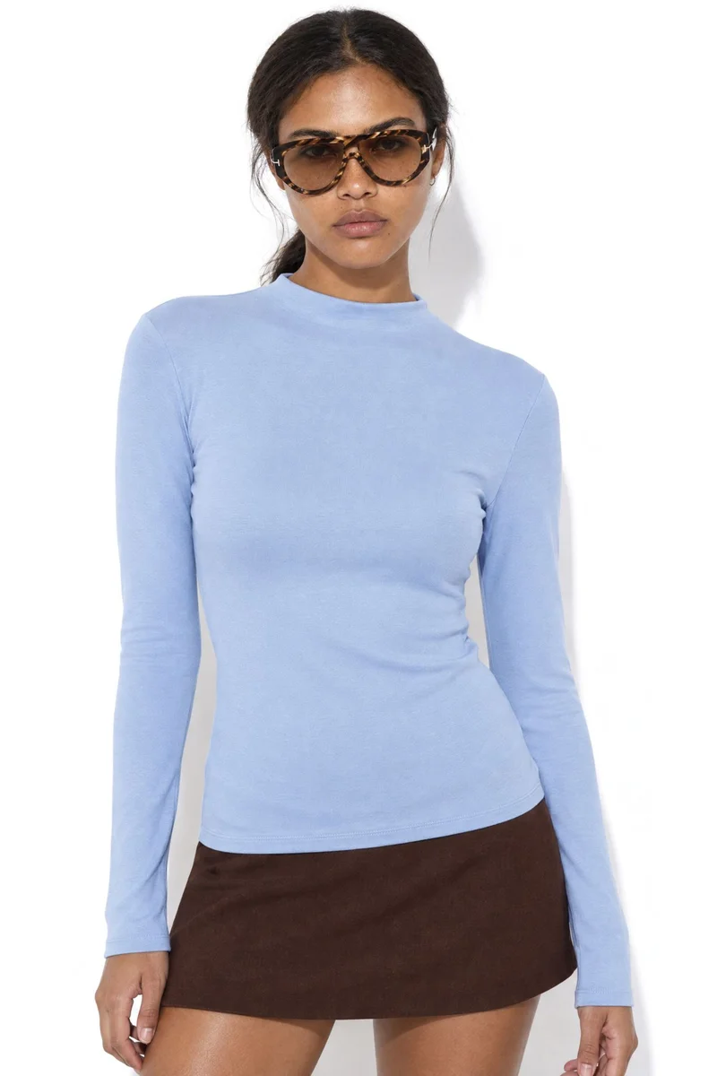 BUSEM Slim Fit Half Turtleneck Blouse