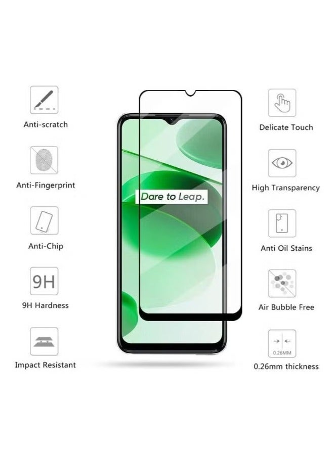 ACLIX 3D Tempered Glass Screen Protector Realme C35 Black - Image 2