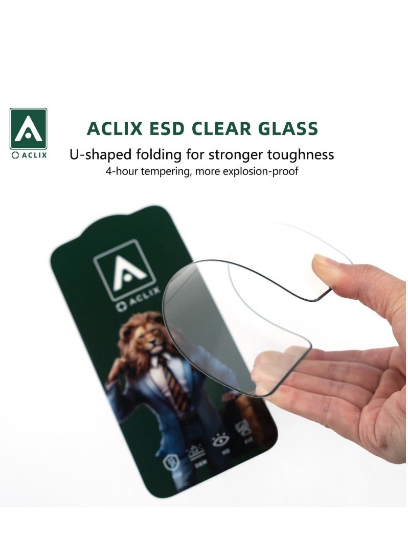 ACLIX 3D Tempered Glass Screen Protector Realme C35 Black - Image 3