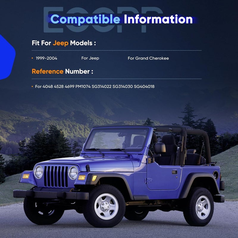 ECCPP Lift Supports Set of 6 for 1999-2004 Jeep Grand Cherokee - 2 Hood, 2 Liftgate, 2 Window Struts Gas Springs Shocks - Image 2