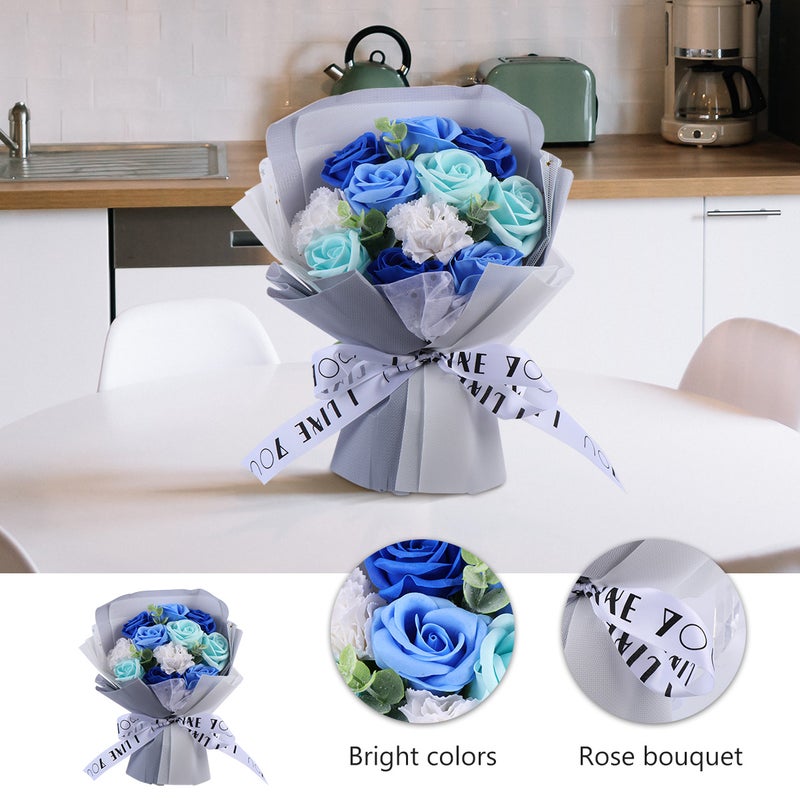 1 Bundle Soap Flower Simulation Flower Rose Carnation Soap Bouquet for Festival - Image 3