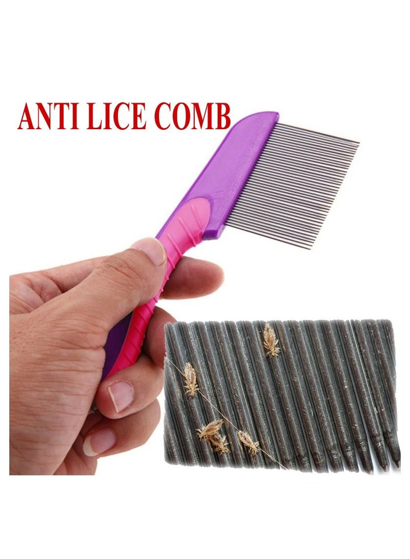 مشط للقمل ستانلس ستيل  بأسنان طويلة
