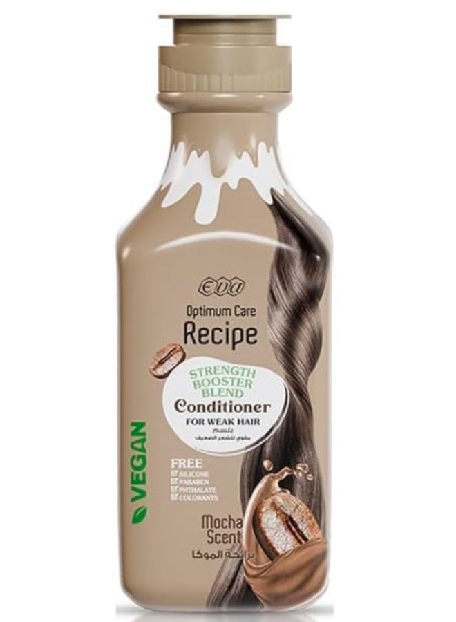 إيفا بلسم أوبتيموم كير ريسيب سترينث بوستر بلند - برائحة الموكا (350 مل) | تغذية عميقة للشعر التالف | غني بالكيراتين وزيت الأرجان | خالٍ من الكبريتات والبارابين - Image 2