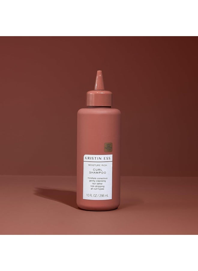 Kristin Ess Kristin Ess Hair Moisture Rich Curl Shampoo for All Curls 2A-4C, Lightly Clarifying + Anti Frizz - Sulfate, Paraben + Silicone Free, 10 fl. oz. - Image 2