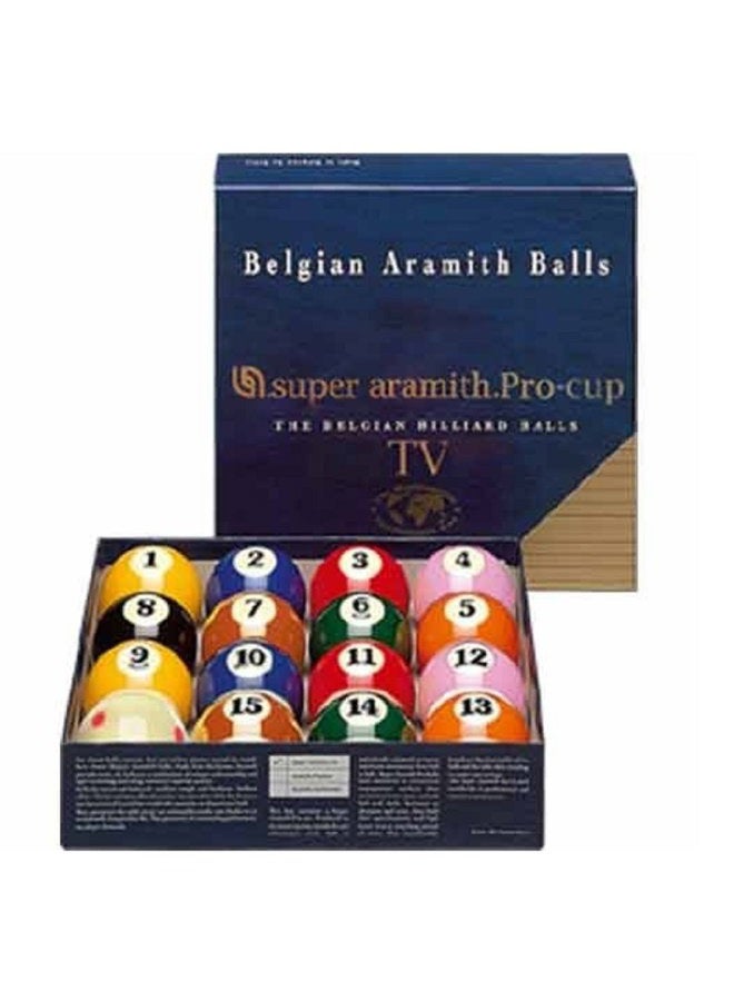 Aramith Super Tv Pro-Cup Pool Ball Set - Image 1