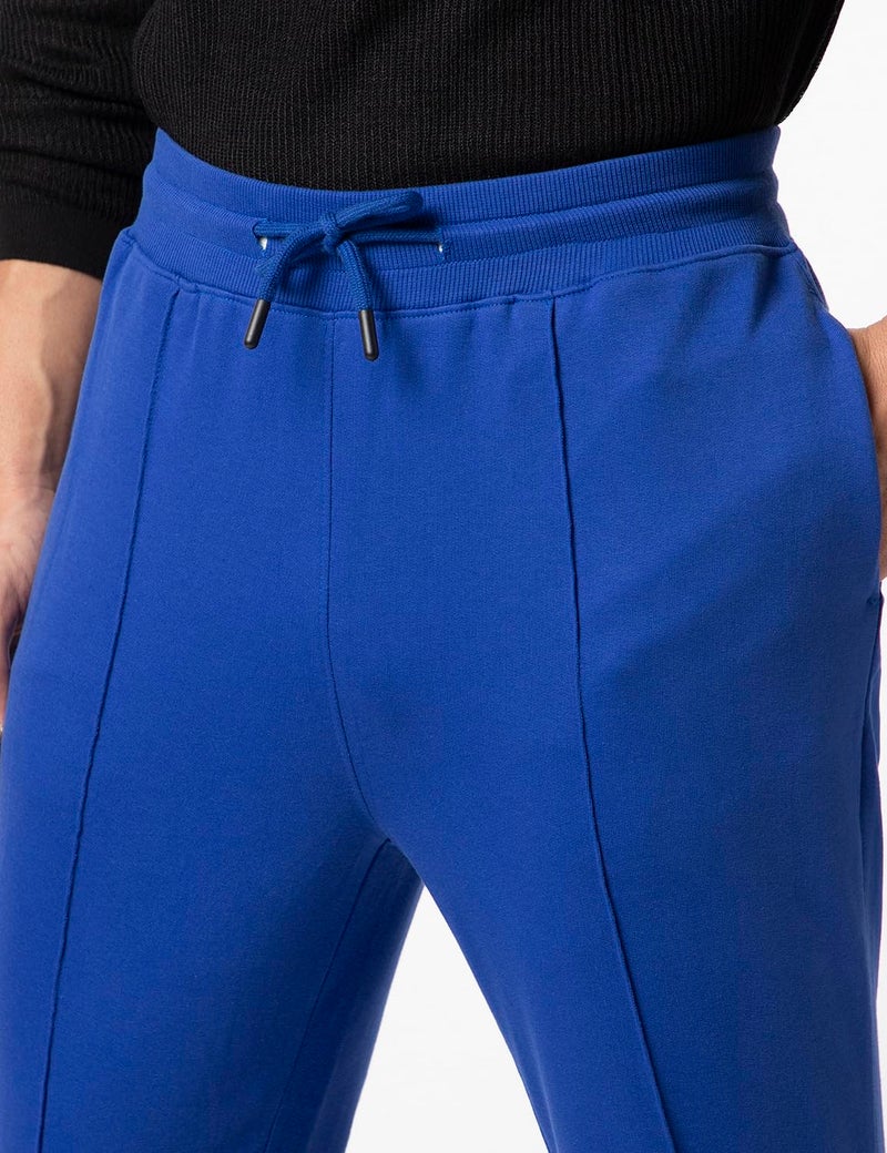 FYLTR Men's Casual Joggers with Pintuck Design - Elasticated Waist with Drawstring | Welt Back Pocket | Solid Color - Image 4
