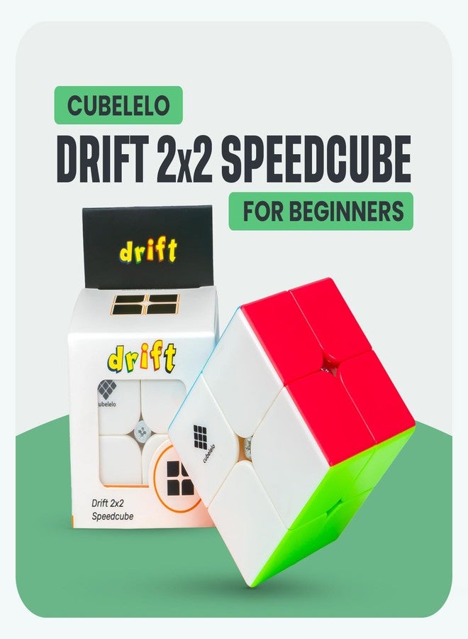 Cubelelo Drift 2x2 Stickerless Cube | Beginner Speedcube for Kids Boys Girls Above 3 4 5 6 Years Old & Above | Magic Puzzle Toy | Durable & Smooth Cube with Anti-Pop Design 2x2x2 - Image 2