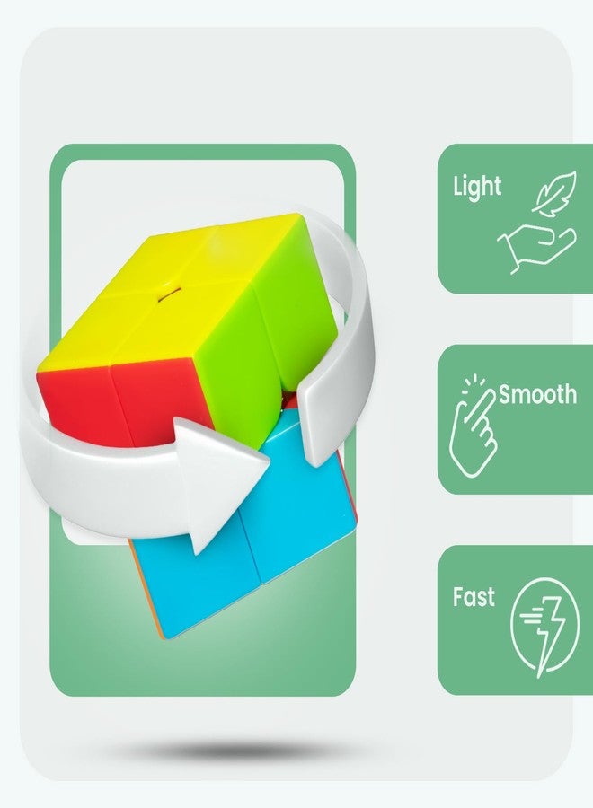 Cubelelo Drift 2x2 Stickerless Cube | Beginner Speedcube for Kids Boys Girls Above 3 4 5 6 Years Old & Above | Magic Puzzle Toy | Durable & Smooth Cube with Anti-Pop Design 2x2x2 - Image 5