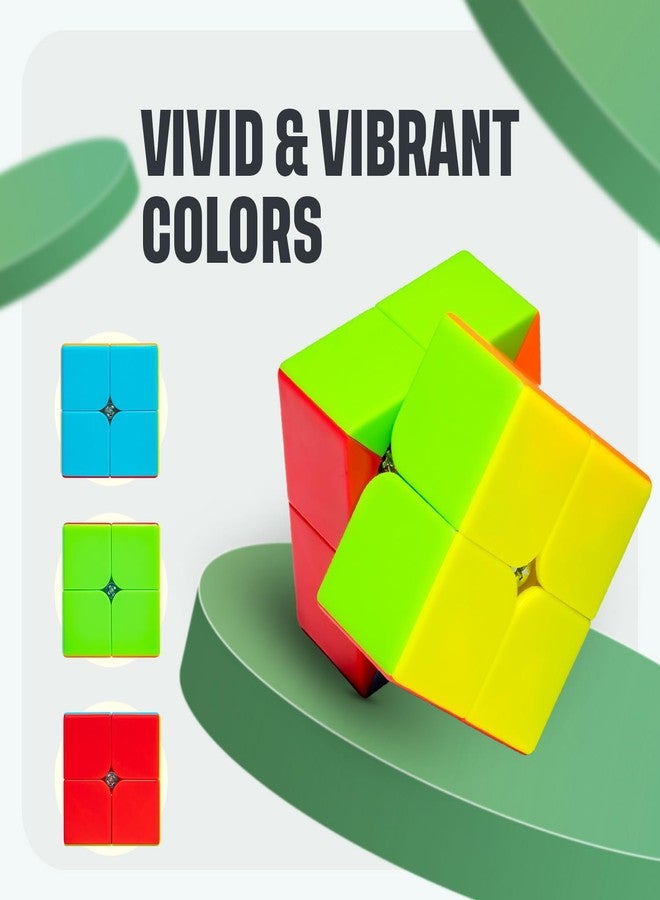 Cubelelo Drift 2x2 Stickerless Cube | Beginner Speedcube for Kids Boys Girls Above 3 4 5 6 Years Old & Above | Magic Puzzle Toy | Durable & Smooth Cube with Anti-Pop Design 2x2x2 - Image 3