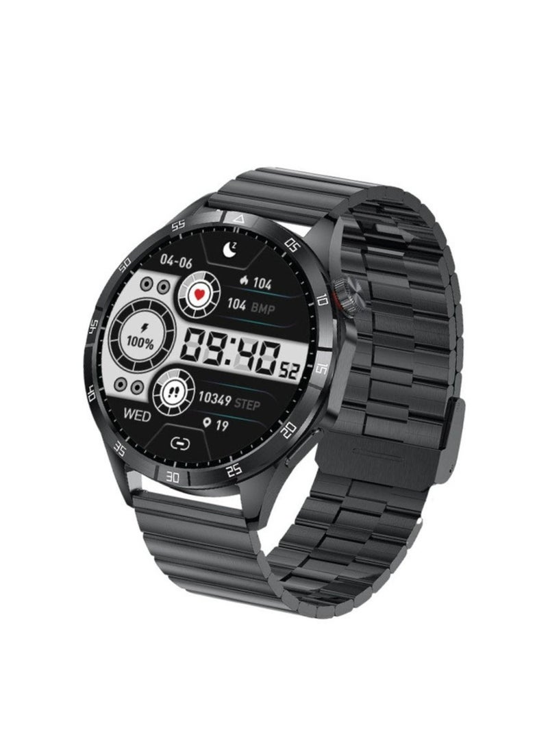 GREEN LION G-Master 2 Smart Watch, Wireless Charging, Multiple NFC, Always on Display, Vibration Support, Up to 2.5 Hours Working Time, Bluetooth 5.0 - Black - Image 1