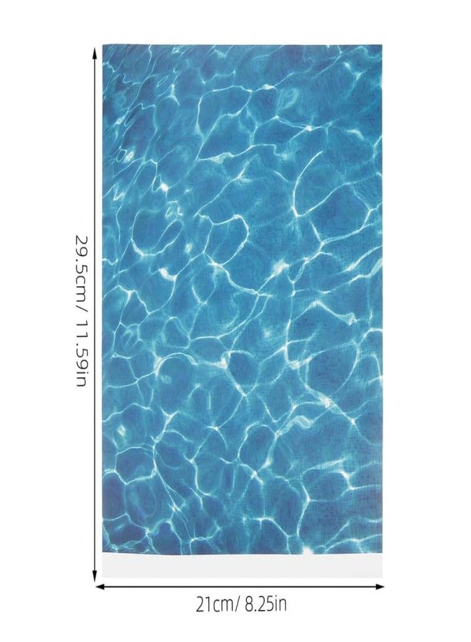 ARTIBETTER 6 Sheets Self-Adhesive Water Ripple Decal Stickers 11.61 X 8.26 Inches for DIY Dollhouse Floorboards Miniature Lakes Fairy Garden Model House Decor - Image 2