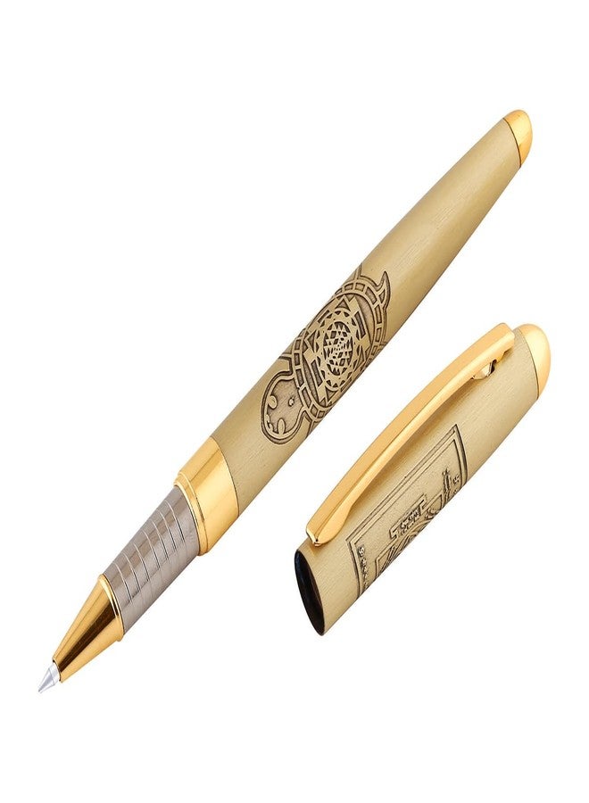 VEA Mahalaxmi Yantraa Long Jotter Gift Ballpoint Pen, gold, medium (VEAPEN22) - Image 3
