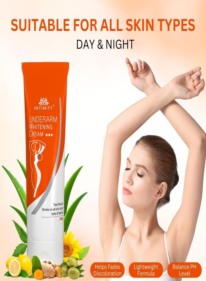 INTIMIFY كريم إزالة التصبغات تحت الإبط من إنتيميفاي للنساء والرجال 20 غرام (عبوة واحدة) - Image 2